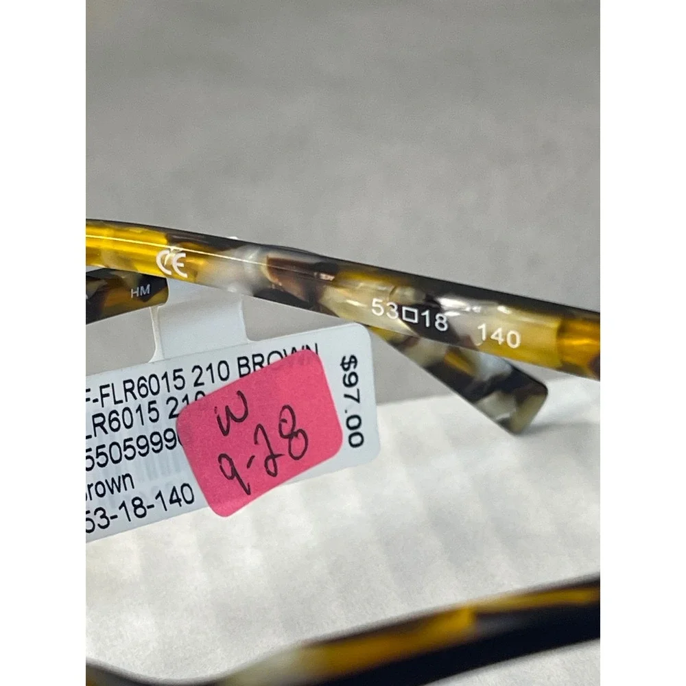 Flower by Drew Barrymore Skylar Brown Tortoise Cat Eye Optical Frames FLR6015 21